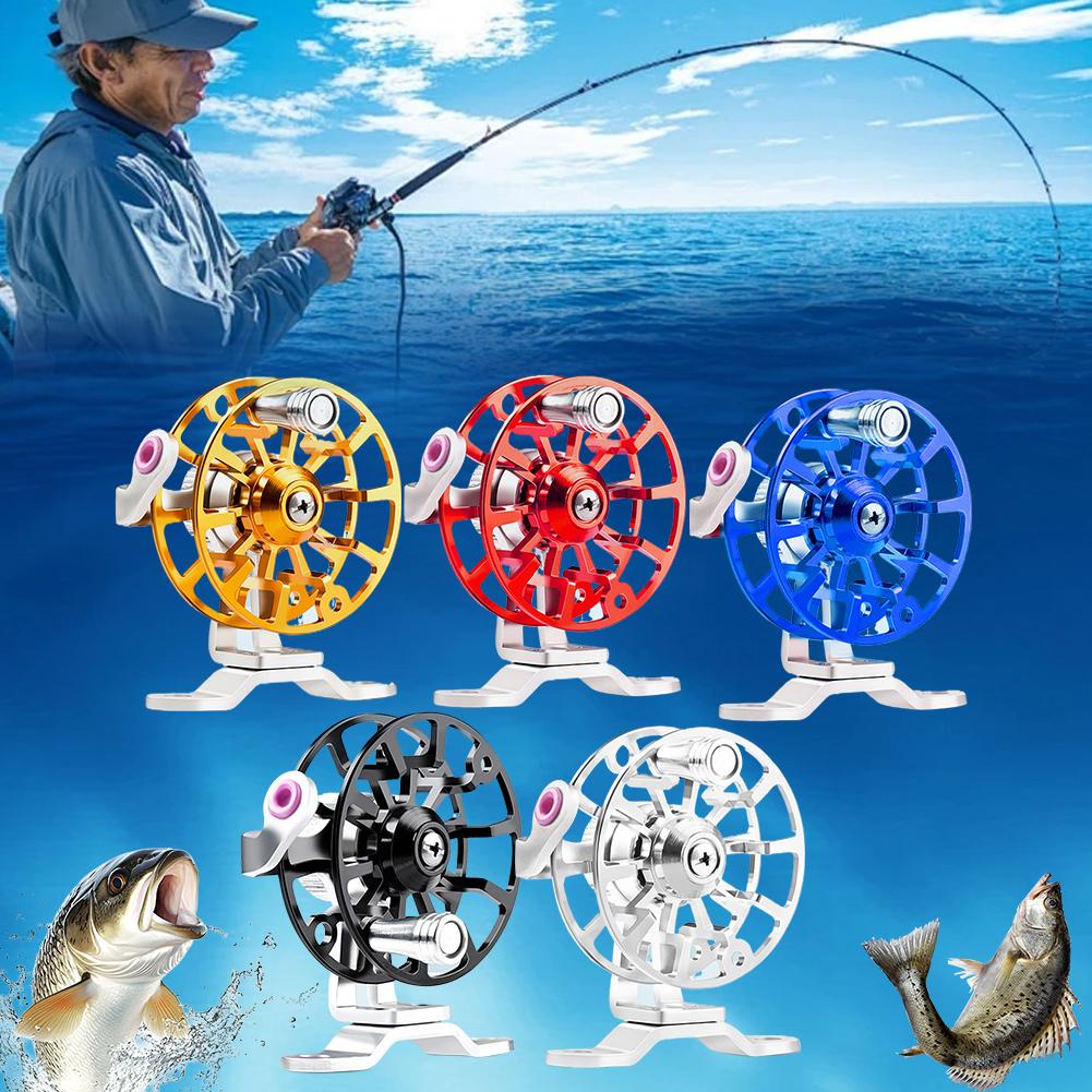 Ice Fishing Line - Mini Mulinello da Pesca in Metallo,