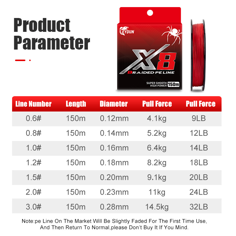 LEYDUN Linee da pesca rosse ch - Ice Fishing Line recensione e prezzo